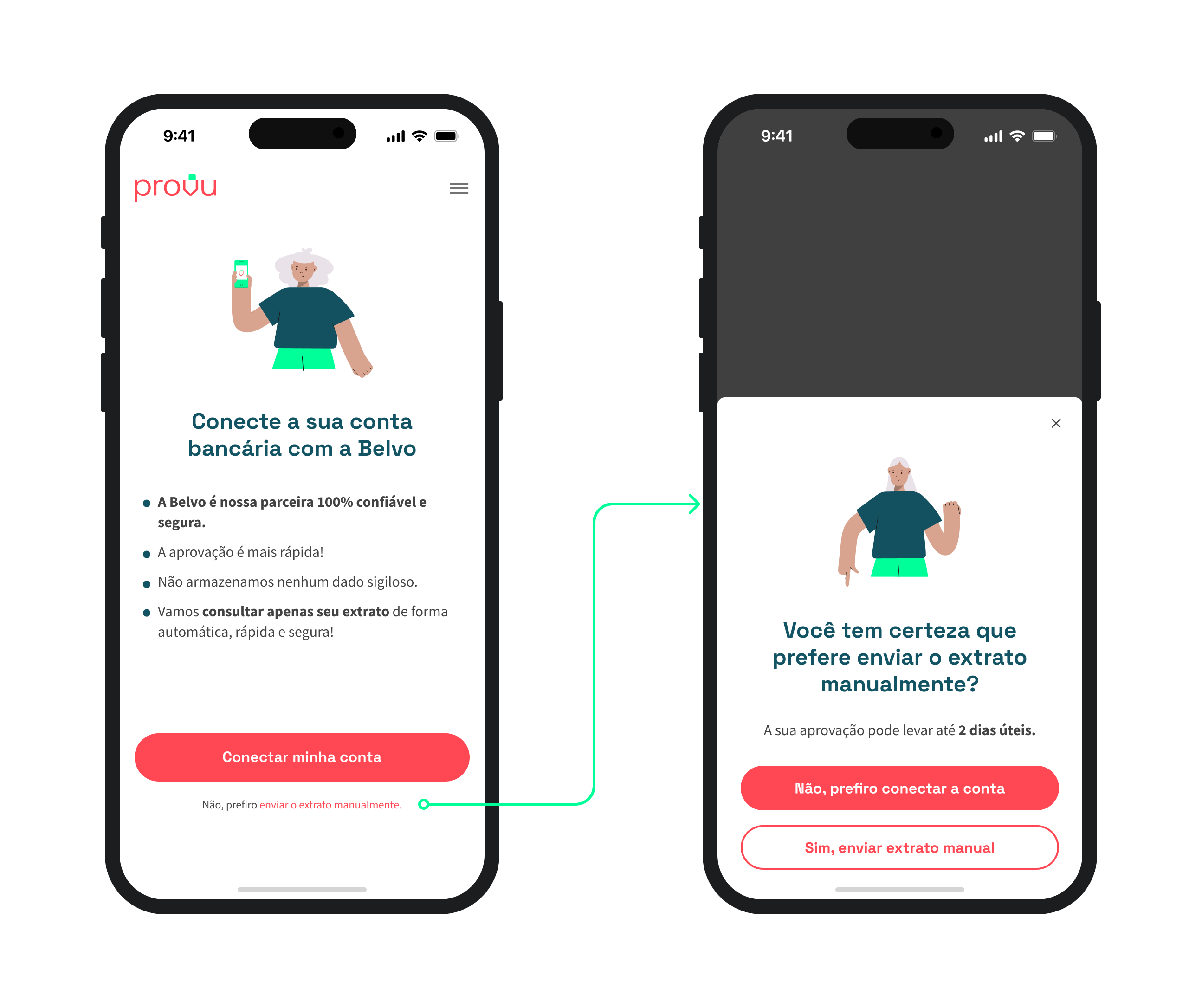 Modal pós saída